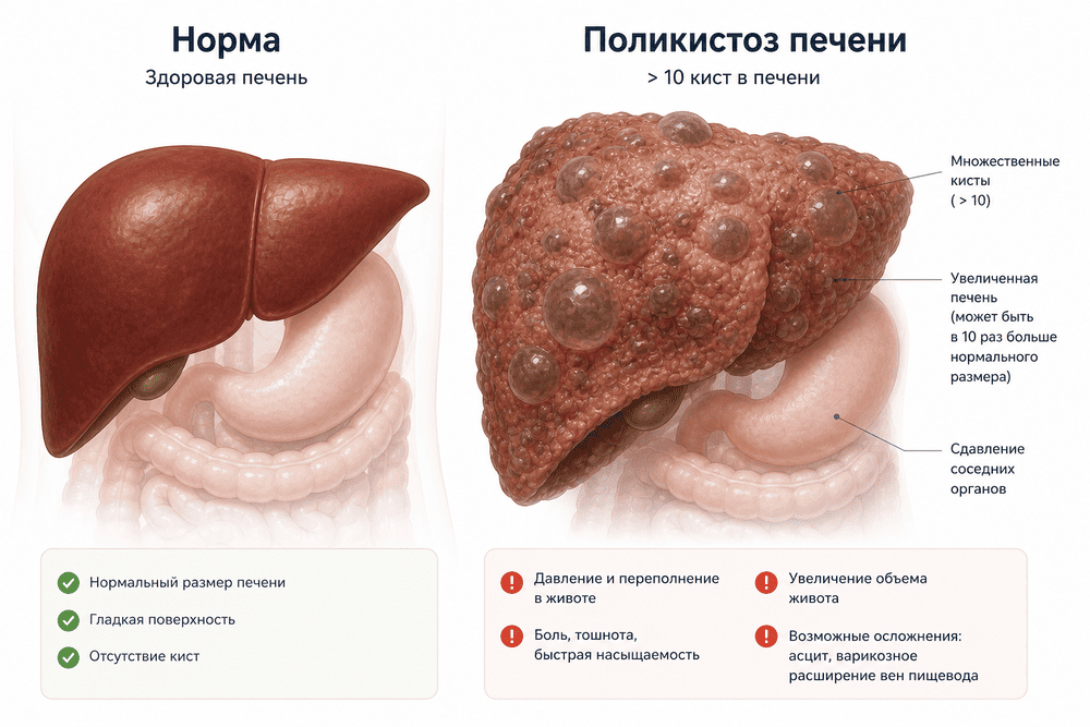 Лечение поликистозной болезни печени (ПБП) в Германии